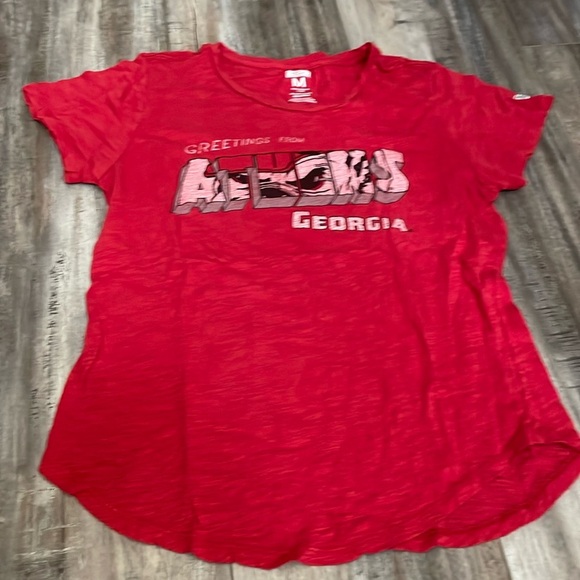 College Corner University of Georgia Red Athena UGA T shirt medium - Picture 1 of 4